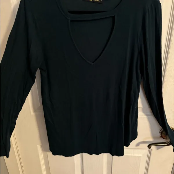 Raggs II Riches Navy Long Sleeve Top - Image 2