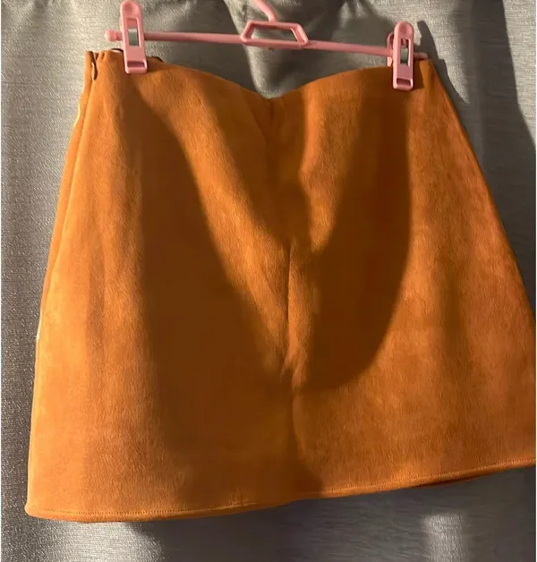 Blue Rain Embroidered Mustard Yellow Skirt - Image 2