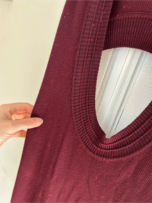 ☀️3/25 Free People Intimately Free All About Slip Knit Ribbed Dress large no bra - Image 4