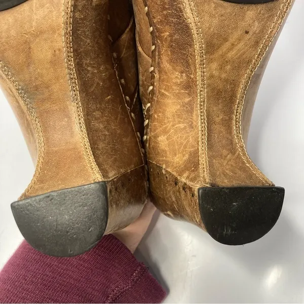 Vintage Frye‎ Charlotte ring leather mules clogs size 7 - Image 15