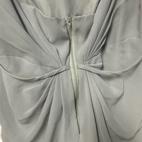 Christina Wu Light Gray Strapless Maxi Gown - Image 4