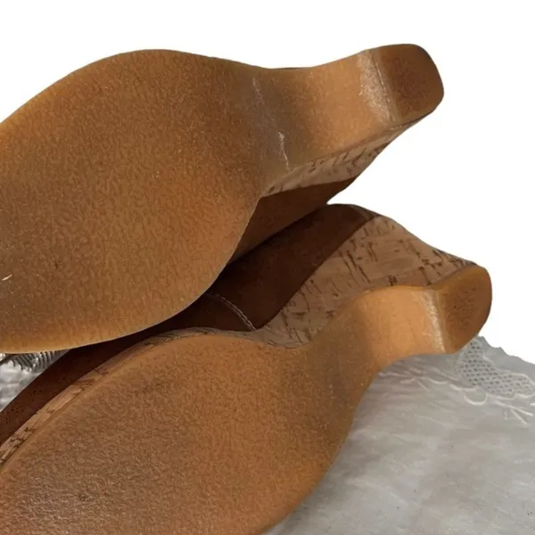 Bon Bonite‎ Suede Wedge Heels Brown Size 6 - Image 6