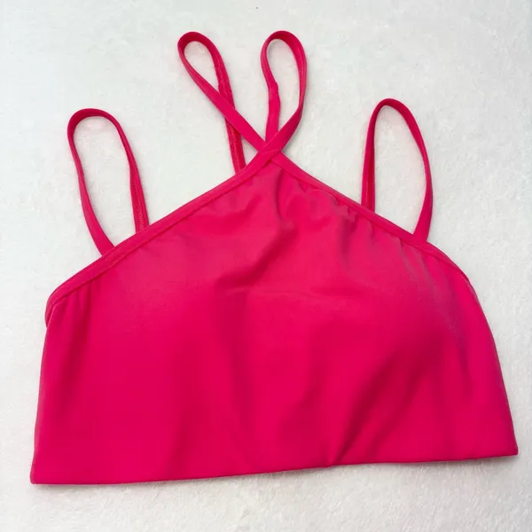 Lululemon Flow‎ Y Strappy Bra Nulu Light Support,Lip Gloss size 4 - Image 6