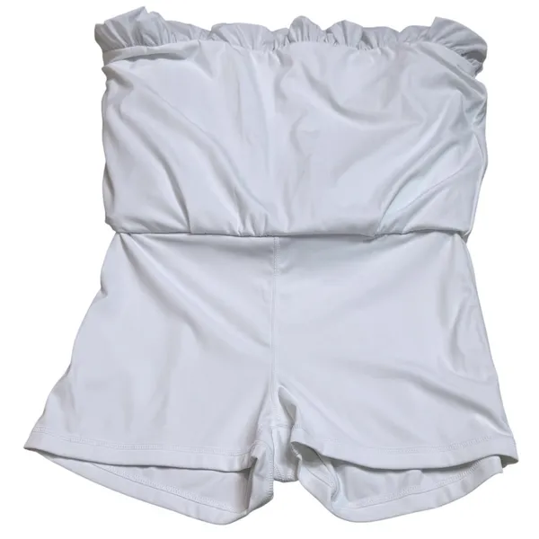 Eugenia Kim Serena Tennis Skirt Skort White Bubble Pickleball Athletic‎ M - Image 11