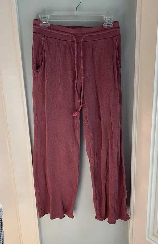 Lou & Grey Wafflestitch Flared Lounge Pants - Image 2