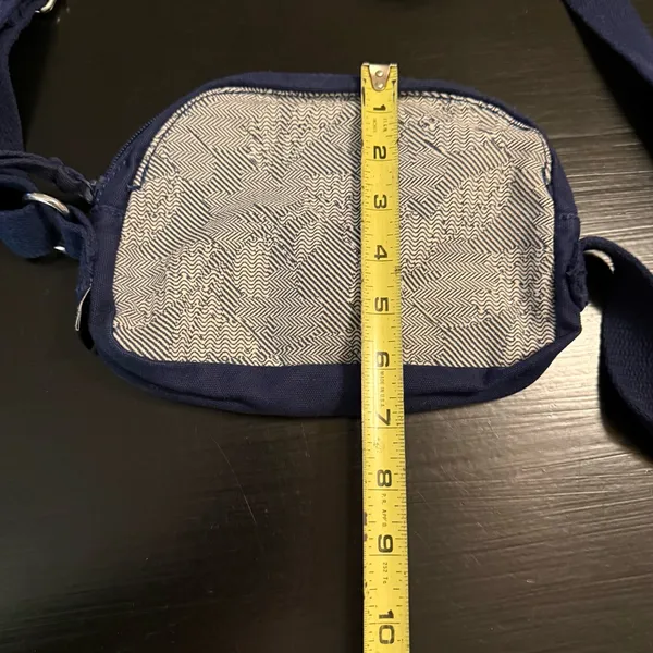 Lands End‎ Navy and White Crossbody Bag - Image 7
