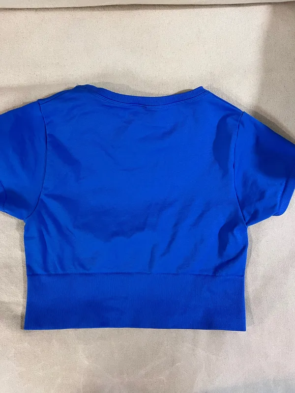 Blue Aerie Crop Top  - Image 2