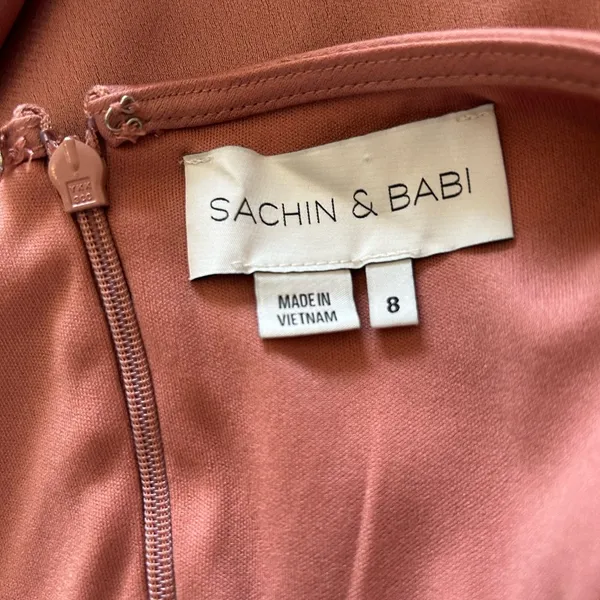 Sachin + Babi Brown Slip Midi Dress - Image 8