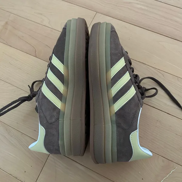 Adidas Gazelle Platform Brown Yellow Bold Sneakers Size 6.5 - Image 7