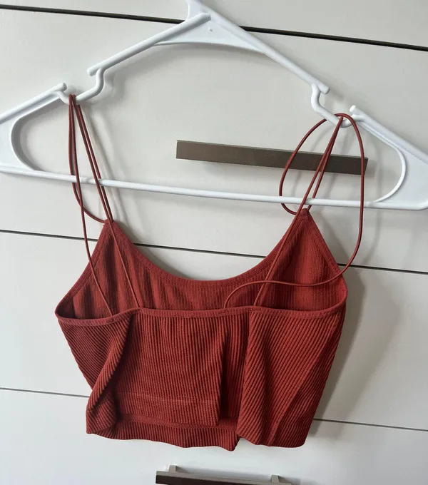 Cropped Tank Top Red Size M - Image 2