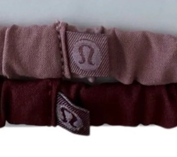 2 NWOT Lululemon Skinny Scrunchie: Red Dust and Rockwood - Image 3