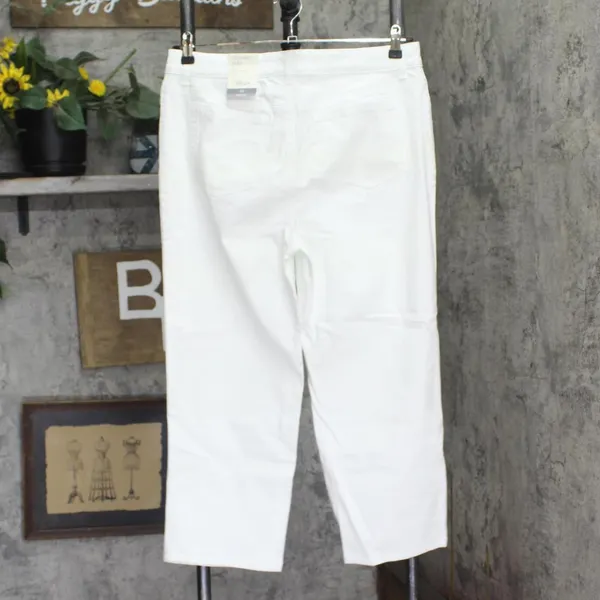 NWT Style & Co Womens High Rise Cropped Jeans White 12 - Image 5