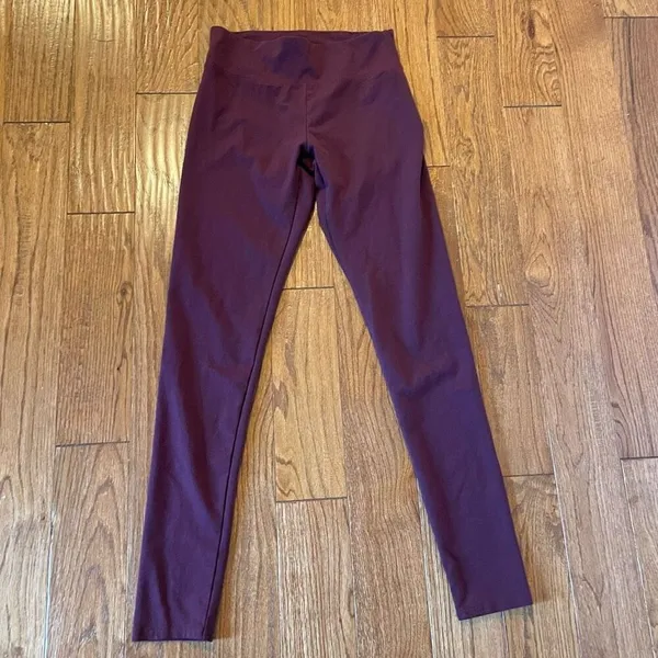 Aerie burgundy high rise leggings medium long - Image 3