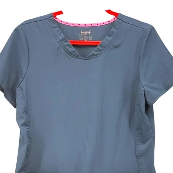 Heartsoul Scrub Top Teal‎ Medium Blue - Image 3