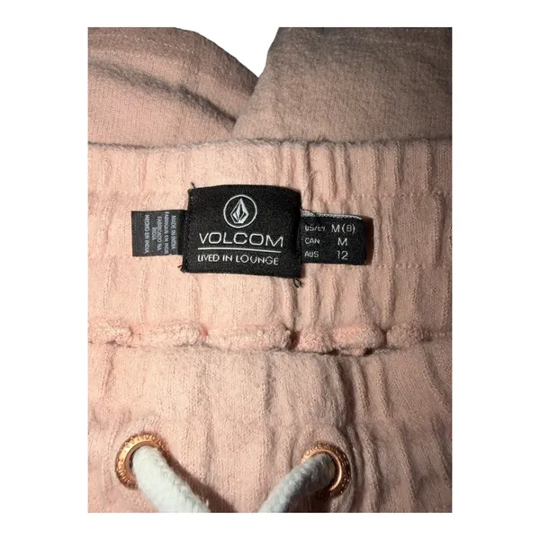 Volcom Live In Lounge Fleece Peach Sweat Shorts, Medium‎ (8) - Image 5