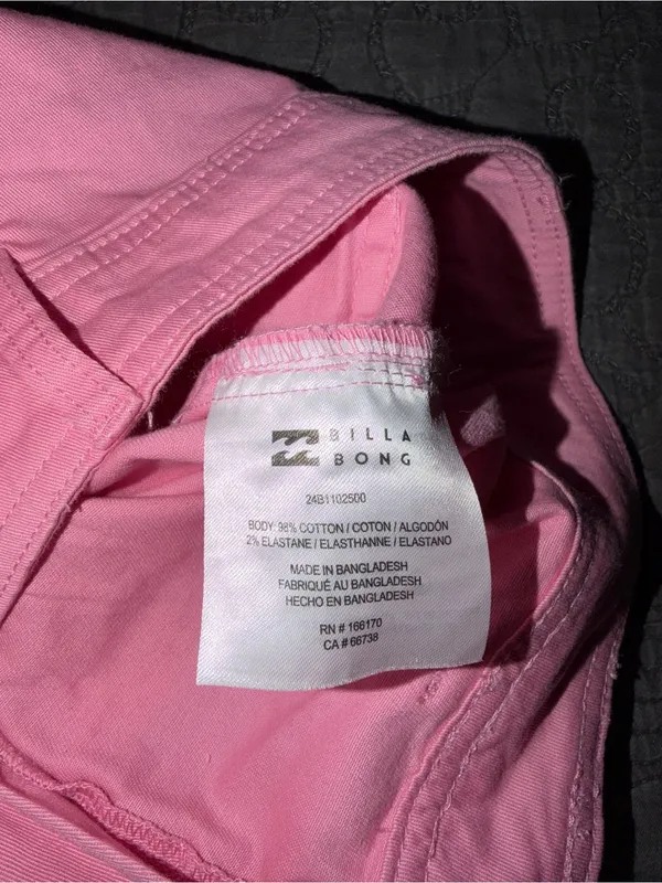 Billabong Side Kick Pant-Pink Women’s Size-30 NWT - Image 6