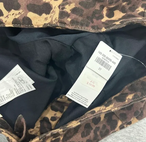 Abercrombie Cheetah Mini Denim Skirt - Image 3