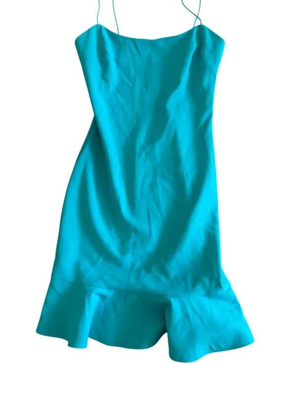 LIKELY Blue Ruffle Trim Cocktail Dress Size 2 - Image 6