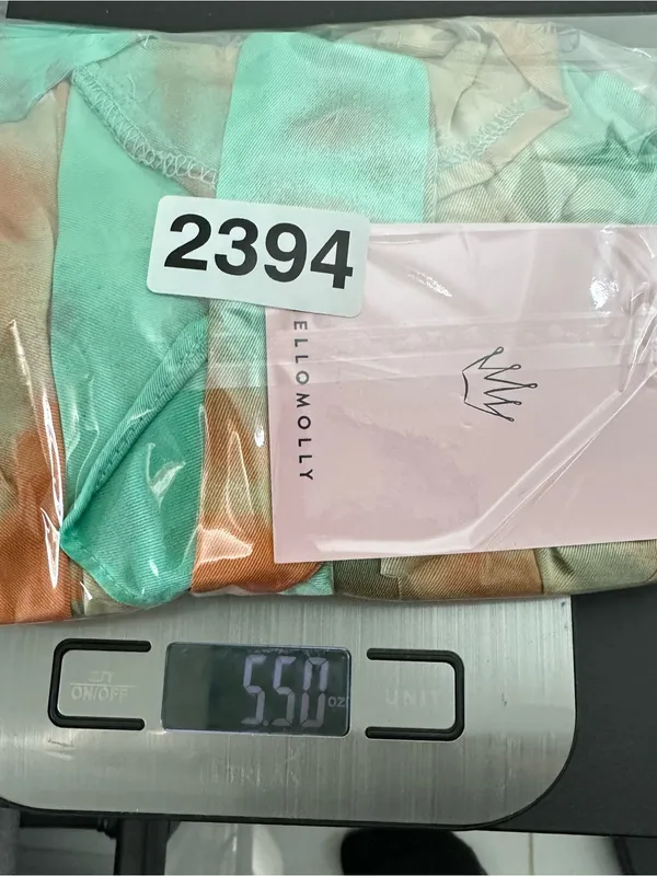 Hello Molly Starts With A Kiss Wrap Dress Orange Aqua Size 4/S NEW NWT Tie Dye - Image 11