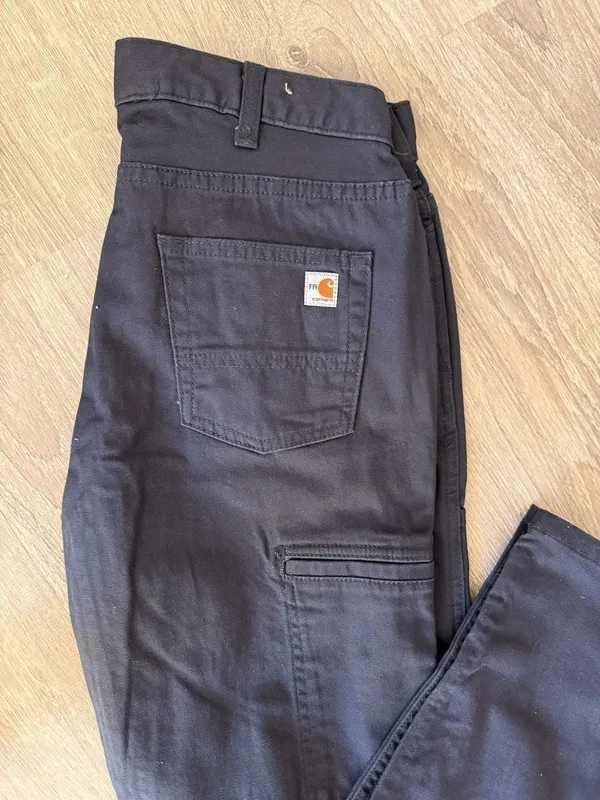 Carhartt Women's FR Rugged Flex Canvas Pant Original Fit Navy Size 6 Regular 102 - Image 7