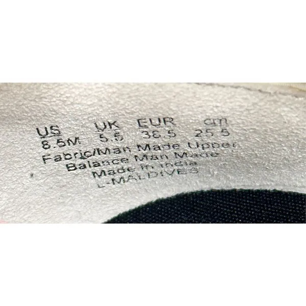 Franco Sarto Sneaker Women’s Size 8.5‎ Black White Canvas Slip On Style - Image 7