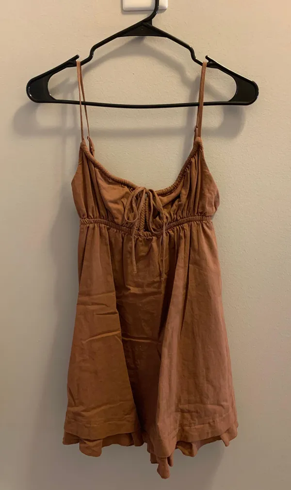 Princess Polly Empress Of Love Mini Dress Brown - Image 4