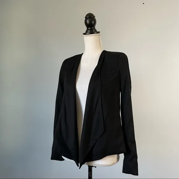 H&M | Black Open Style Blazer Sz 2 - Image 3