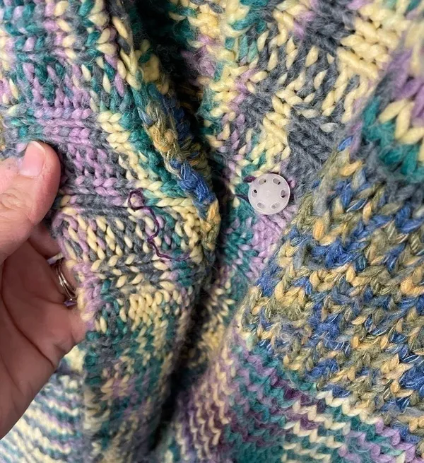 American Rag Cie Open Knit Ombré Cardigan Sweater size large - Image 2
