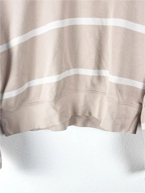 LULULEMON Perfectly Oversized Boundless Striped Cropped Top Size 4 Athleisure - Image 7