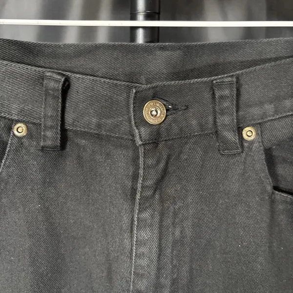 Liz Claiborne Womens Denim Jeans 10 Petite Black Classic High Rise - Image 5