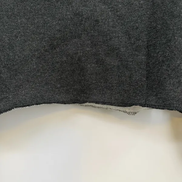 Prince Match Point Cropped Sweatshirt Womens L NWT Charcoal Raw Hem Tennis - Image 3