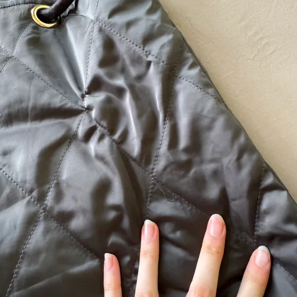 Quilted Puffer Overall Dress Gray - Image 9