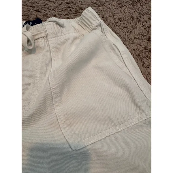 GAP Denim‎ Cream Pull-On Barrel Utility Pants XS - Image 4
