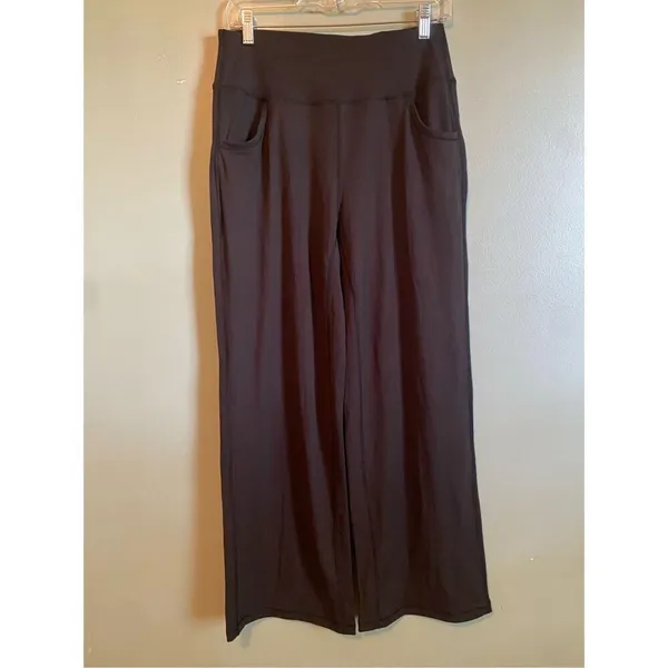 ESOFT Wide Leg Pants High-Waisted Yoga Work Dress Pants Pockets M NWOT - Image 3