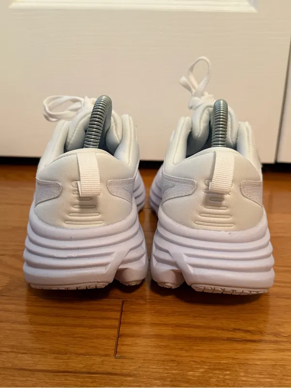 NWOB Hoka One One Bondi 8 Sneakers in White - Image 6
