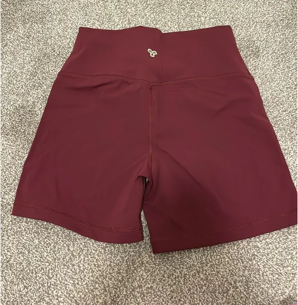 Maroon Aritzia Golden Boxer Shorts - Image 2