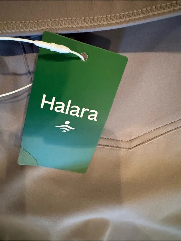 Halara DayStretch High Waisted Button Pocket Straight Leg Pants Grey Large Tall - Image 4