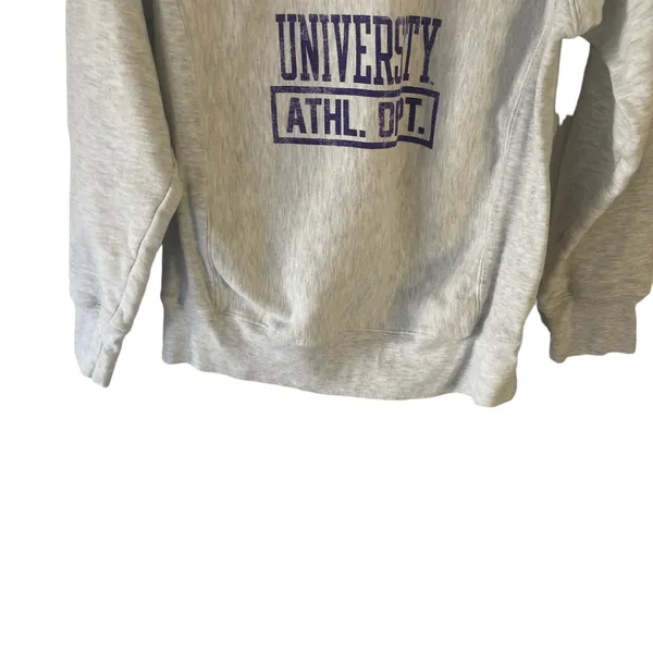 Rivalry Threads Women's Size‎ Medium Grey Louisiana State Crewneck Sweater - Image 3