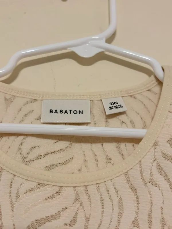 Women's Babaton Aritzia Ivory Lace Style One-Piece Bodysuit Size 2XS XXS - Image 2