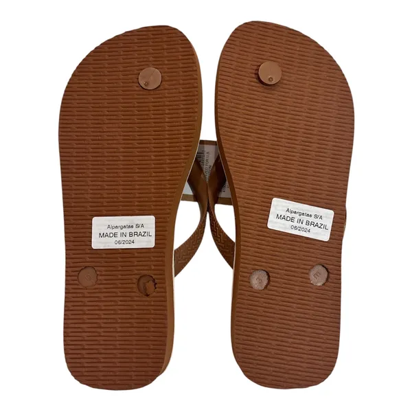 Havaianas-Farm Rio Women's Floral Flip Flops in Rust and Brown - Image 2