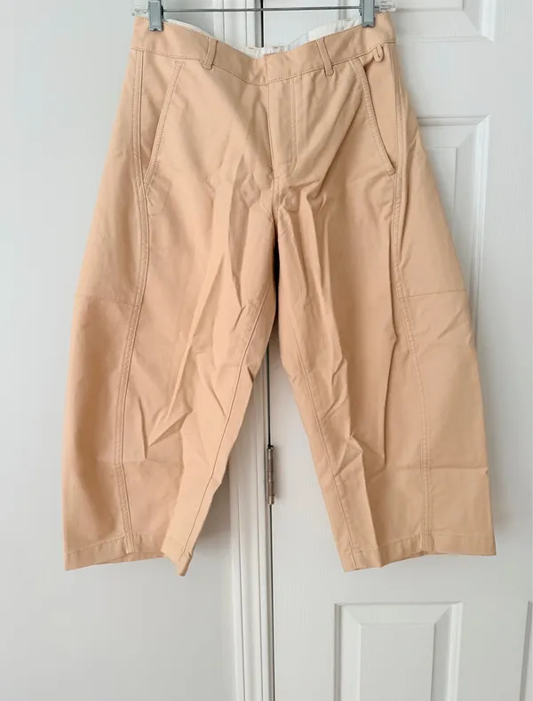 Maeve Curved Cropped Chino Pants, Size 2P - Image 3
