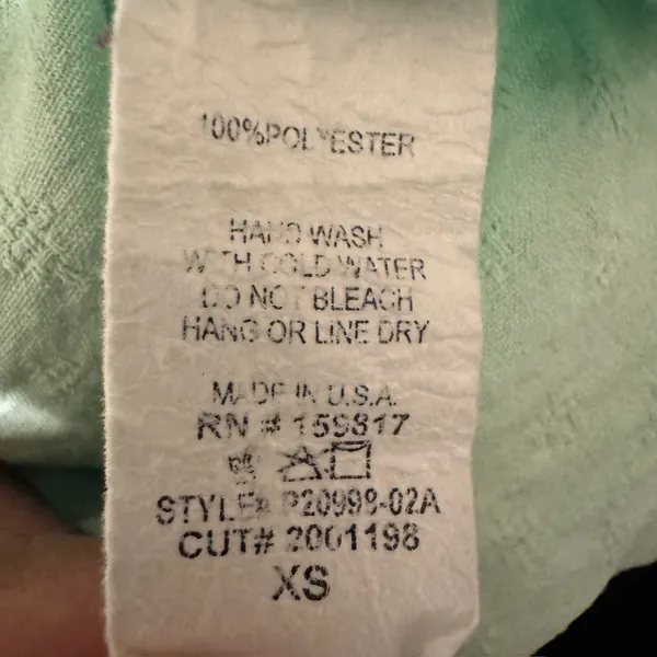 2249 | Altar'd State Tiered Ruffle Mini Skort Sage Boho Cottagecore Women XS - Image 6