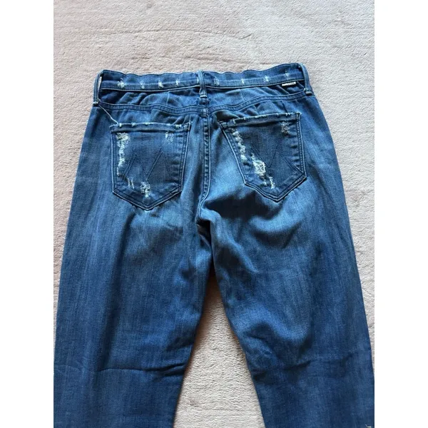 MOTHER Women's The Dutchie Jeans‎ Blue Denim size 25 - Image 7