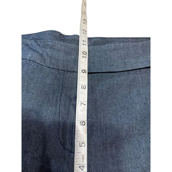 Larry Levine wide-leg, stretch-denim nautical sailor style Sz 8 - Image 7