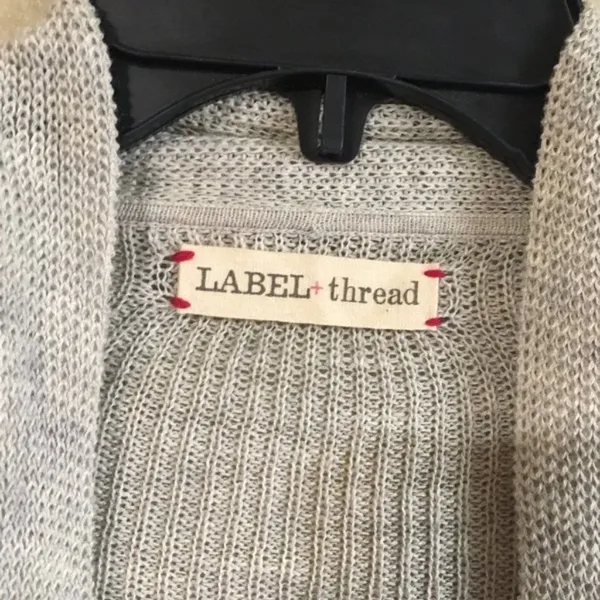 Label + Thread grey cardigan‎ Gray Size M - Image 5