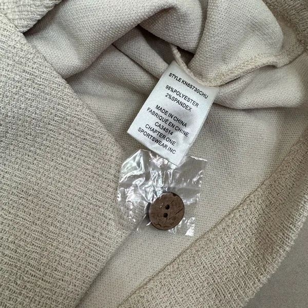 Jules & Leopold Button-Up Vest Women's Ivory Beige Button-Up Vest Size L Casual - Image 5