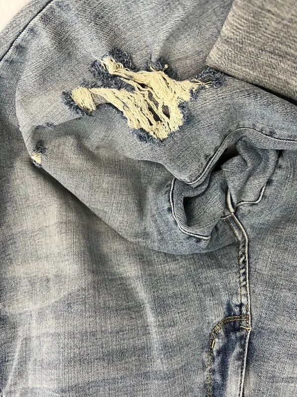 Judy Blue Cuffed Distressed Ladies Jeans - Image 2