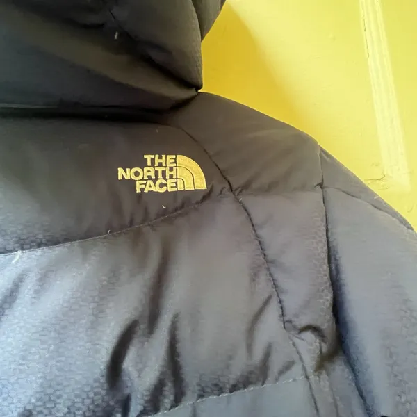 The North Face Goose Down Jacket XS Navy Puffer 600 Fill Hooded Coat Outdoors - Image 6