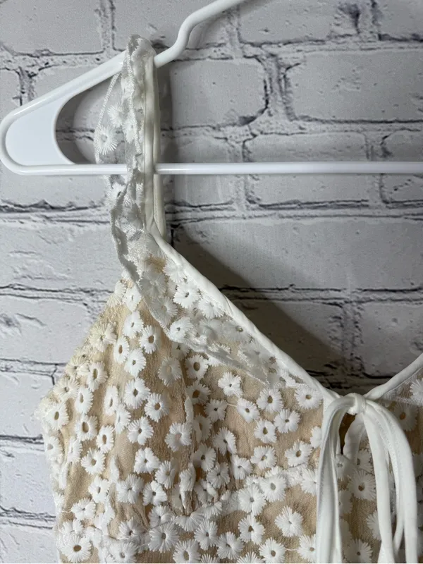 Lulus Charmaine white Floral Lace Mini Dress XS - Image 10