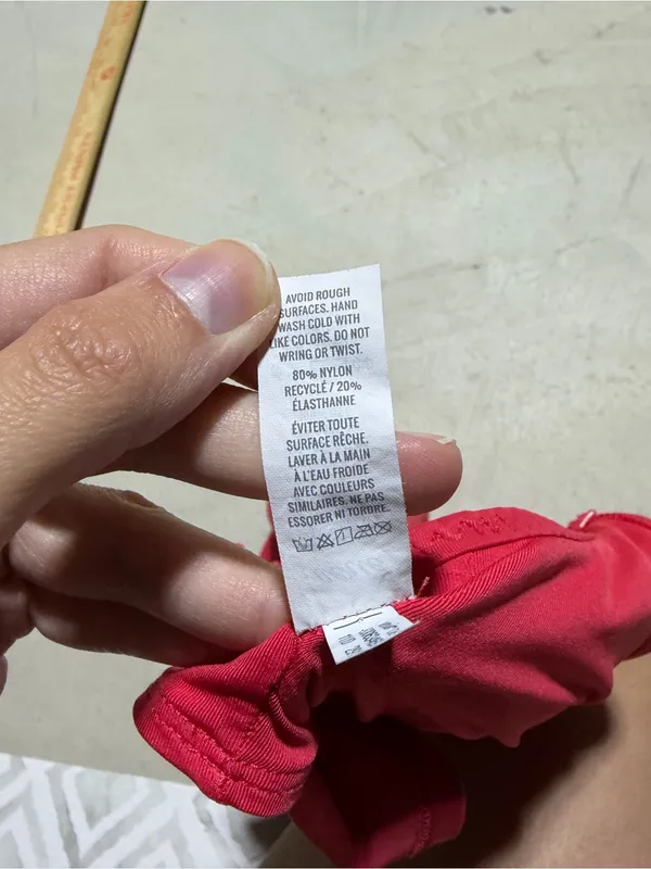 Aerie scoop Ruffled Strap swim bikini top medium - Image 3